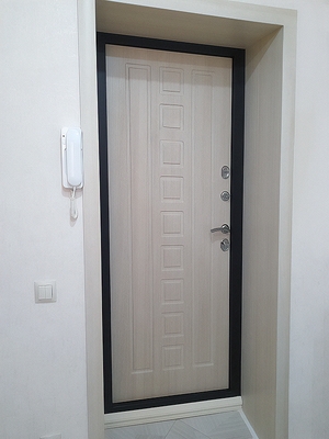 Квартирная дверь с доборами